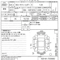 Toyota COROLLA FIELDER лот № 25027 оценка 3.5  с аукциона в Японии 10