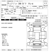 Peugeot 308 лот № 2234 оценка 4.5  с аукциона в Японии 6