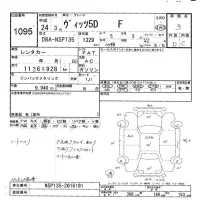 Toyota VITZ лот № 1095 оценка 3  с аукциона в Японии 9