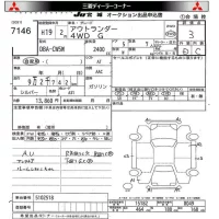Mitsubishi OUTLANDER лот № 7146 оценка 3  с аукциона в Японии 8