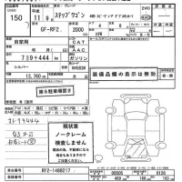 Honda STEP WAGON лот № 150 оценка -  с аукциона в Японии 7