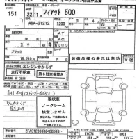 Fiat 500 лот № 151 оценка -  с аукциона в Японии 7