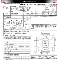Mitsubishi OUTLANDER лот № 7185 оценка 3  с аукциона в Японии 8