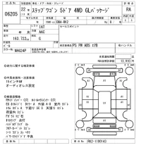 Honda STEP WAGON лот № 6205 оценка RA  с аукциона в Японии 5