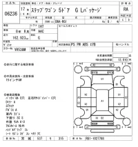 Honda STEP WAGON лот № 6236 оценка RA  с аукциона в Японии 5