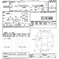 Mazda MAZDA2 лот № 3034 оценка 3.5  с аукциона в Японии 7