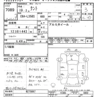 Daihatsu TANTO лот № 7089 оценка 3  с аукциона в Японии 9