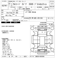 Toyota ALPHARD лот № 2767 оценка 3.5  с аукциона в Японии 6