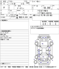 Nissan SUNNY лот № 6701 оценка 3  с аукциона в Японии 5