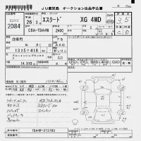 Suzuki ESCUDO лот № 2084 оценка 3.5  с аукциона в Японии 7