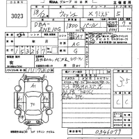 Toyota WISH лот № 3023 оценка 3.5  с аукциона в Японии 6