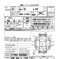 Daihatsu MOVE лот № 1012 оценка 3  с аукциона в Японии 7