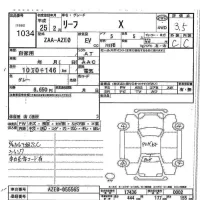 Nissan LEAF лот № 1034 оценка 3.5  с аукциона в Японии 7