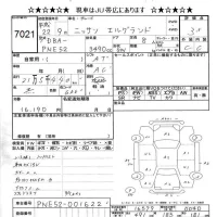 Nissan ELGRAND лот № 7021 оценка 3.5  с аукциона в Японии 9
