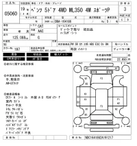 Mercedes-Benz ML CLASS лот № 5060 оценка 3  с аукциона в Японии 6