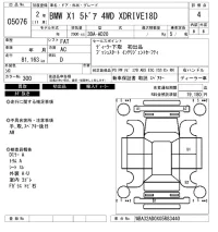BMW X1 лот № 5076 оценка 4  с аукциона в Японии 6