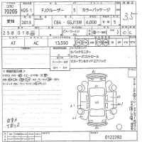 Toyota FJ CRUISER лот № 70205 оценка 3.5  с аукциона в Японии 10