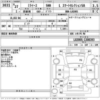 Daihatsu MIRA E S лот № 3031 оценка 3.5  с аукциона в Японии 2