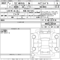 Suzuki WAGON R SMILE лот № 3037 оценка 5  с аукциона в Японии 2
