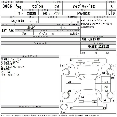 Suzuki WAGON R  с аукциона в Японии