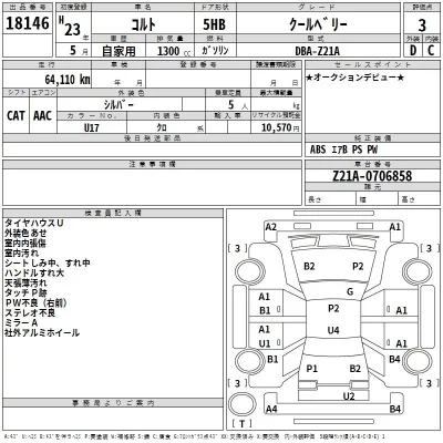 Mitsubishi COLT  с аукциона в Японии