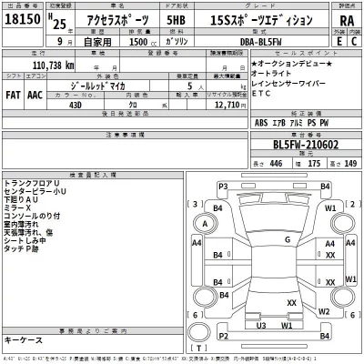 Mazda AXELA  с аукциона в Японии