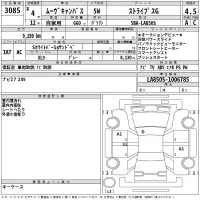 Daihatsu MOVE CANBUS лот № 3085 оценка 4.5  с аукциона в Японии 2