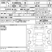 Honda N WGN лот № 3181 оценка 5  с аукциона в Японии 2