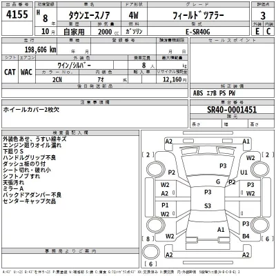 Toyota TOWN ACE NOAH  с аукциона в Японии