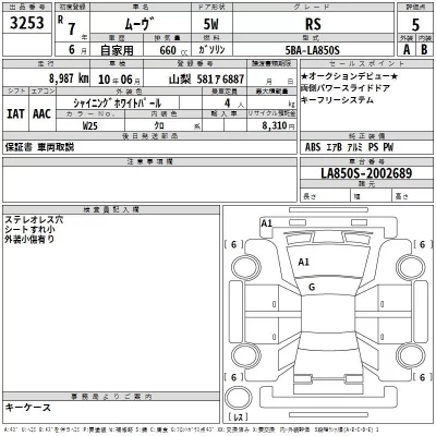 Daihatsu MOVE  с аукциона в Японии