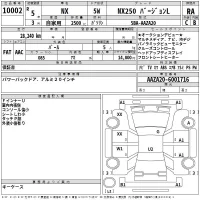 Lexus NX лот № 10002 оценка RA  с аукциона в Японии 2