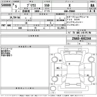 Toyota PRIUS лот № 50008 оценка RA  с аукциона в Японии 2