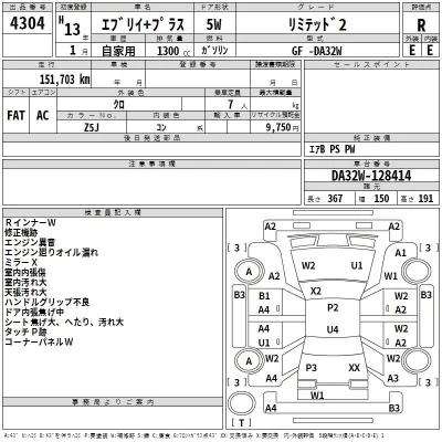 Suzuki EVERY LANDY  с аукциона в Японии