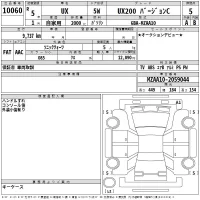 Lexus UX лот № 10060 оценка 5  с аукциона в Японии 2