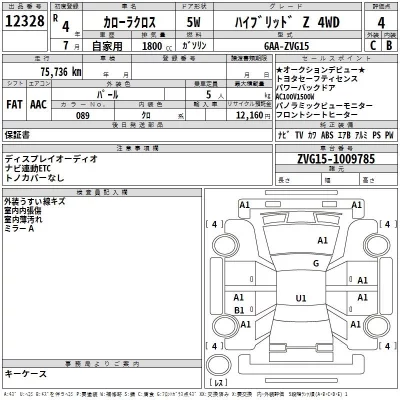 Toyota COROLLA CROSS  с аукциона в Японии