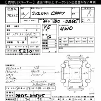 Suzuki CARRY TRUCK лот № 70382 оценка R  с аукциона в Японии 7