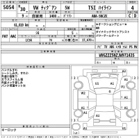 Volkswagen TIGUAN лот № 5054 оценка 4  с аукциона в Японии 2