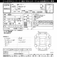 Toyota ALPHARD лот № 60083 оценка R  с аукциона в Японии 9