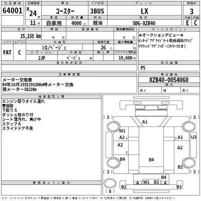 Toyota COASTER  с аукциона в Японии