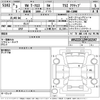 Volkswagen T-CROSS лот № 5102 оценка 5  с аукциона в Японии 2