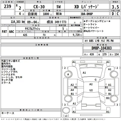 Mazda CX-30  с аукциона в Японии
