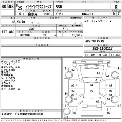 Honda INSIGHT  с аукциона в Японии