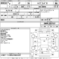 Toyota NOAH лот № 80018 оценка RA  с аукциона в Японии 2