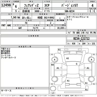 Nissan FAIRLADYZ  с аукциона в Японии