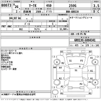Toyota MARK X лот № 80073 оценка 3.5  с аукциона в Японии 2
