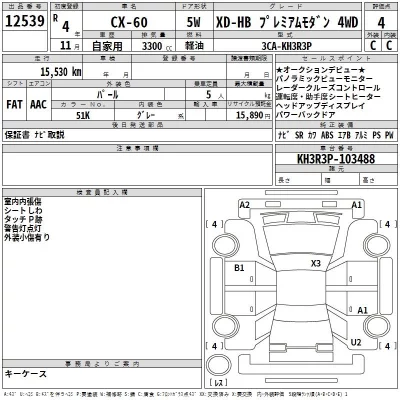 Mazda CX-60  с аукциона в Японии