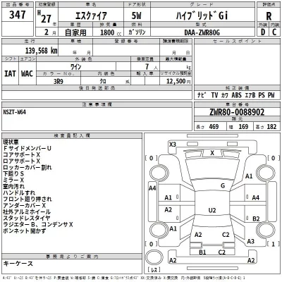 Toyota ESQUIRE  с аукциона в Японии