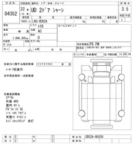 Nissan UD SERIES лот № 4352 оценка 3.5  с аукциона в Японии 10