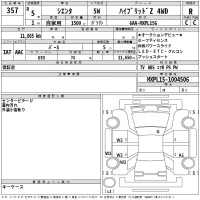 Toyota SIENTA лот № 357 оценка R  с аукциона в Японии 2