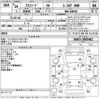 Toyota ALPHARD лот № 384 оценка RA  с аукциона в Японии 2